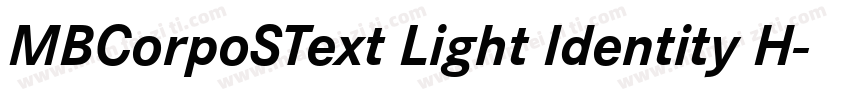 MBCorpoSText Light Identity H字体转换